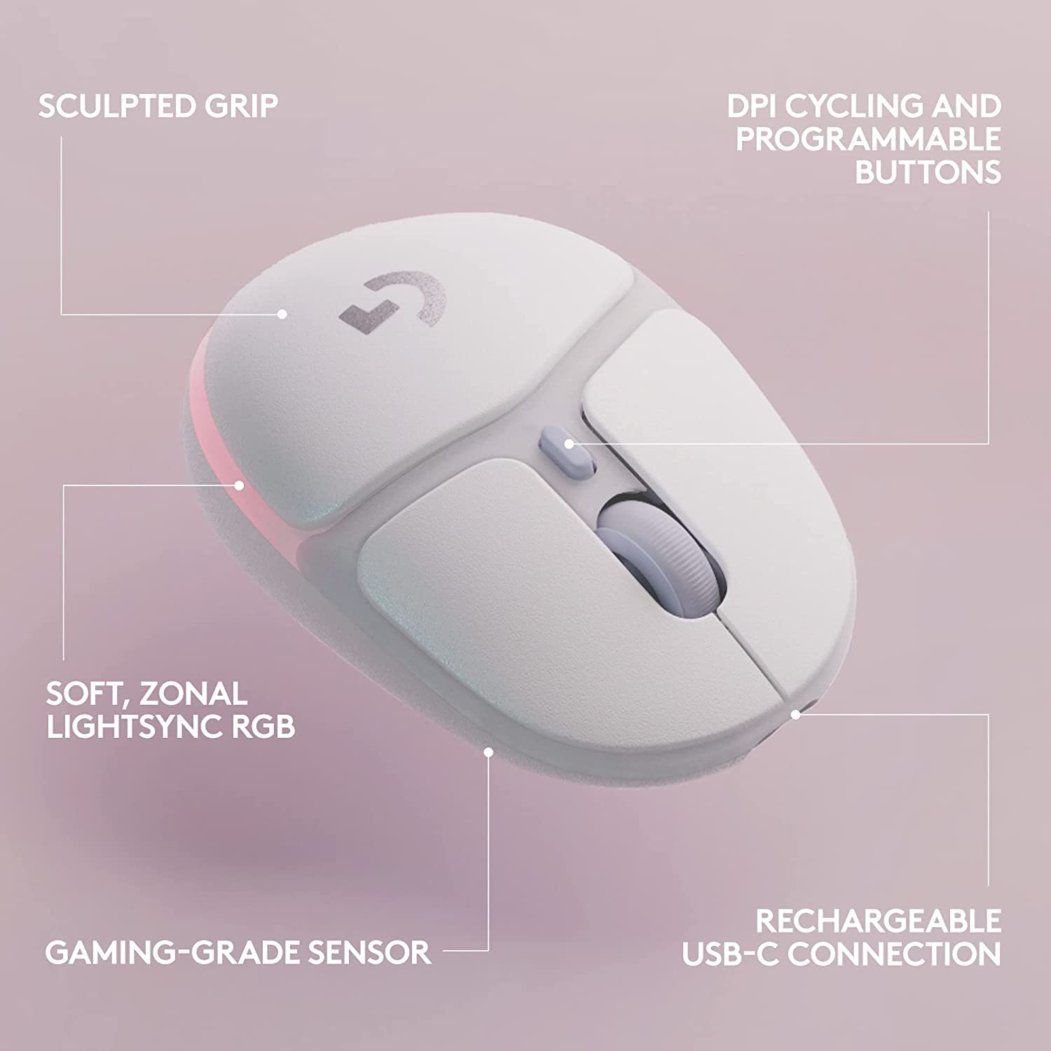 Logitech G705 ワイヤレスマウス 本体 Logitech G705 Wireless Gaming Mouse, Customisable LIGHTSYNC RGB